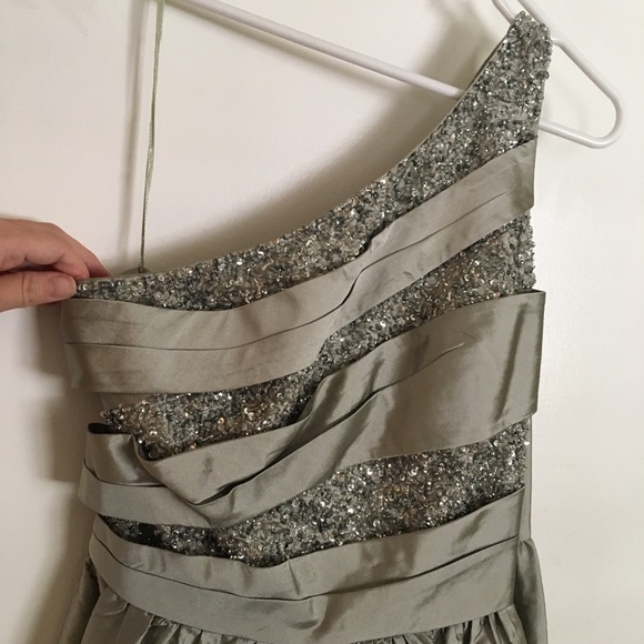 JS collections silver beaded gown medium - Picture 1 of 8
